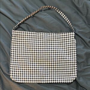Gingham shoulder bag